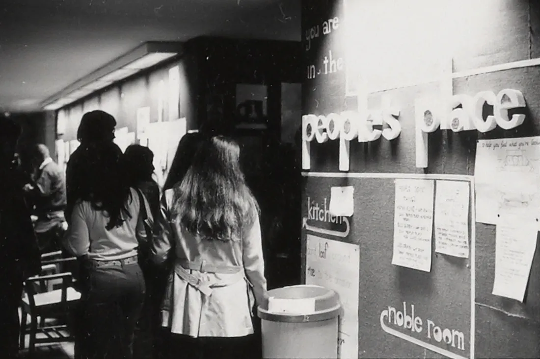 Historical image of People's Place in 1971, Hendricks Chapel