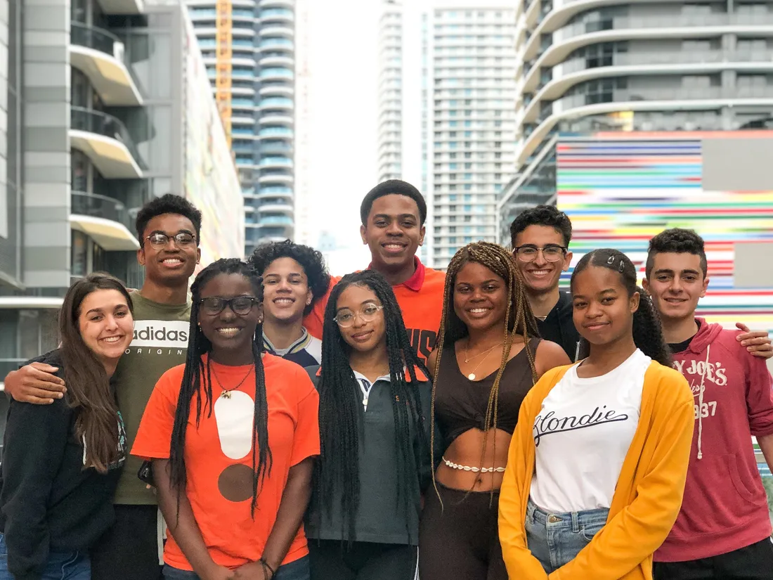 Group of Posse Scholars in Miami.
