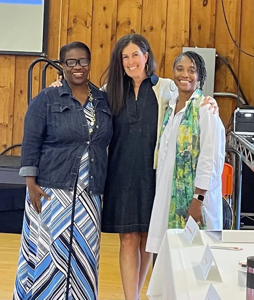 Syracuse University Women in Leadership Cohort Experience leaders Candace Campbell Jackson, Dara Royer, and Marcelle Haddix.