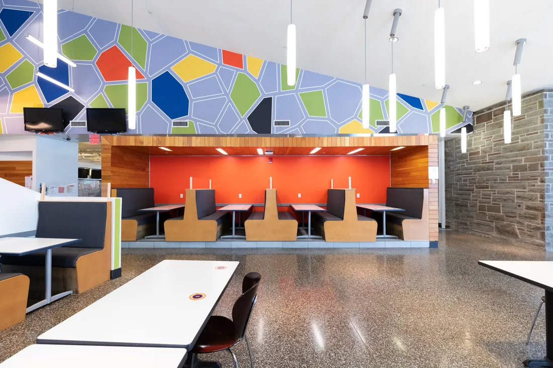 Dining area of Sadler Hall.