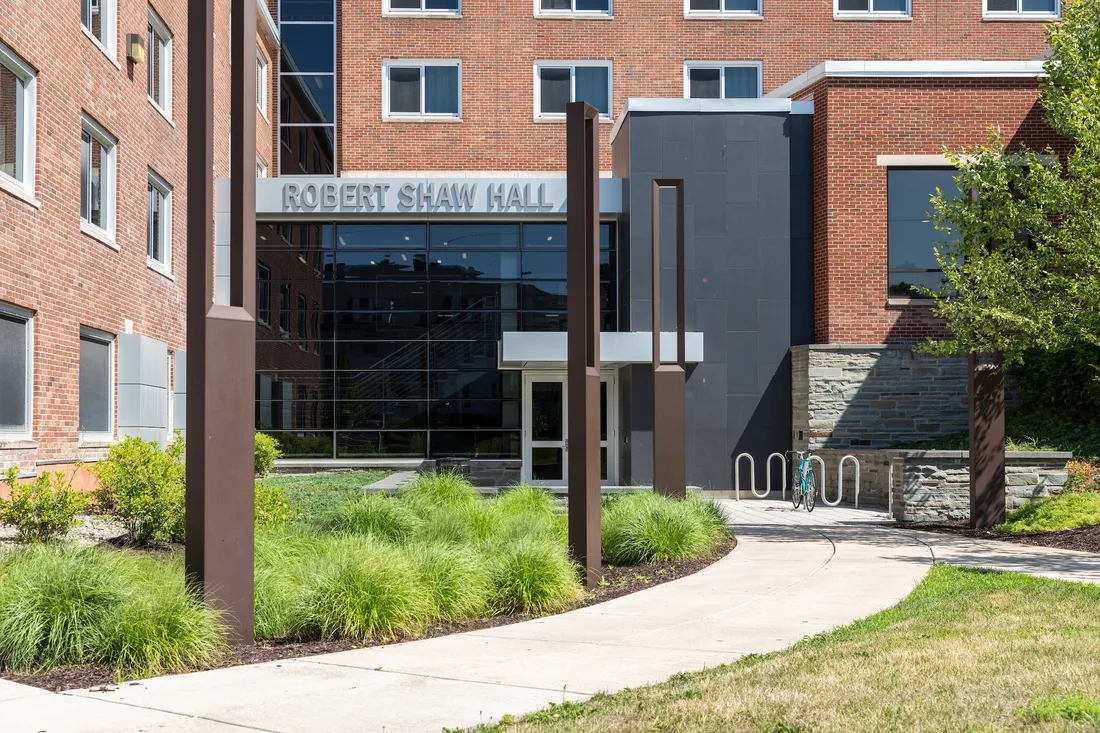 An on-campus residential building.