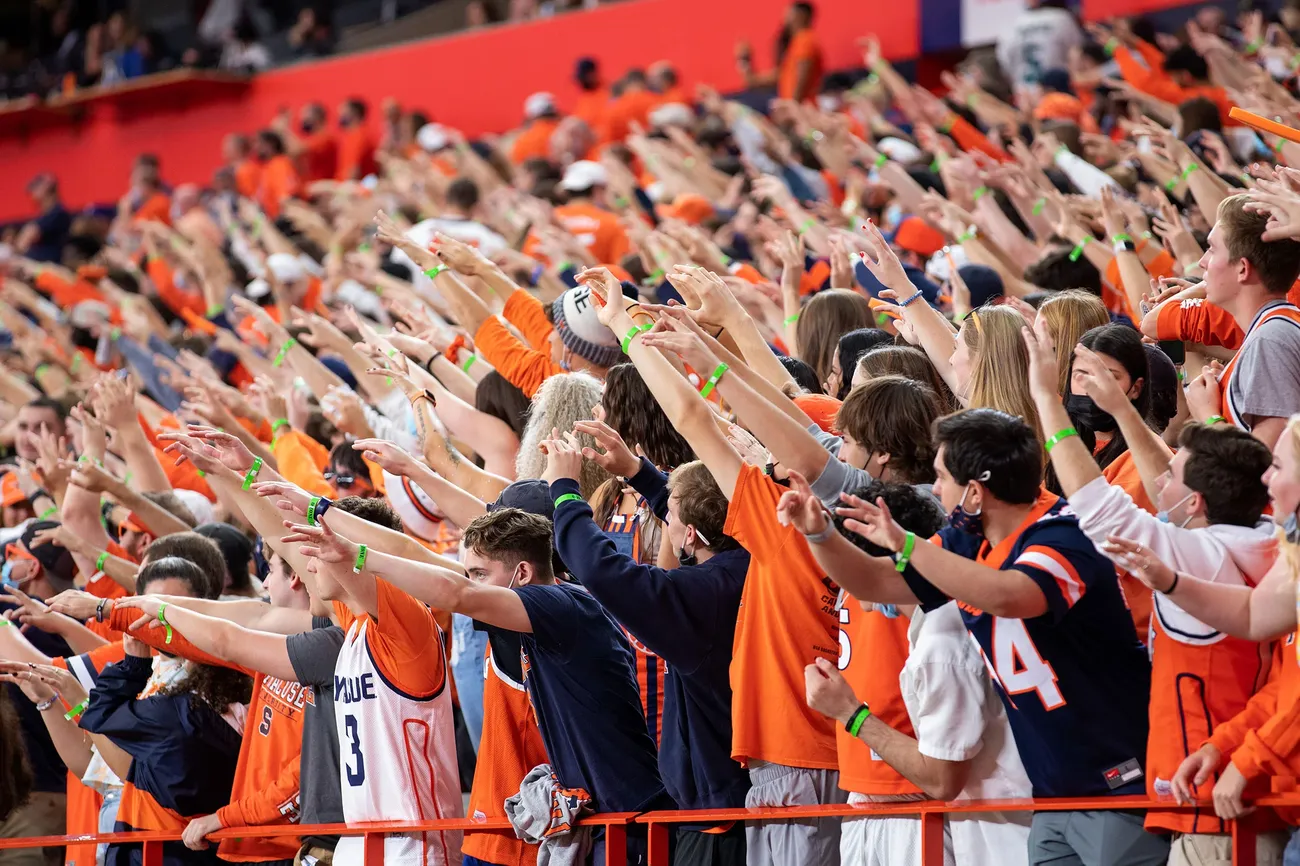Students inside of the Dome.