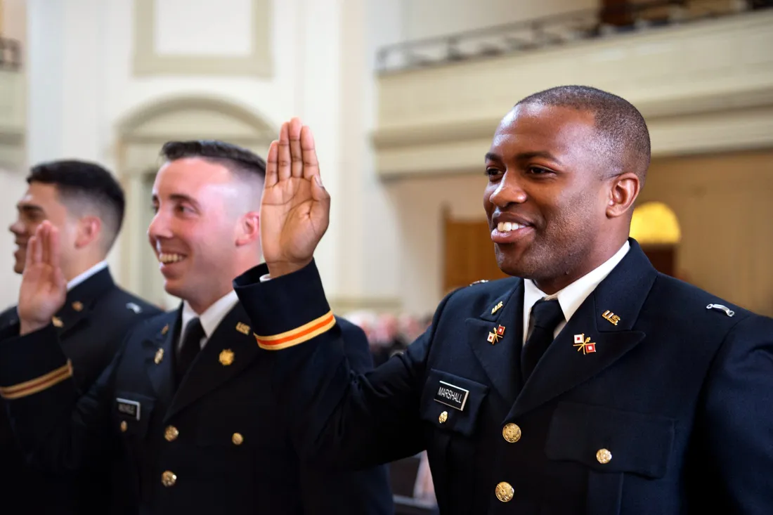 Veterans in uniform