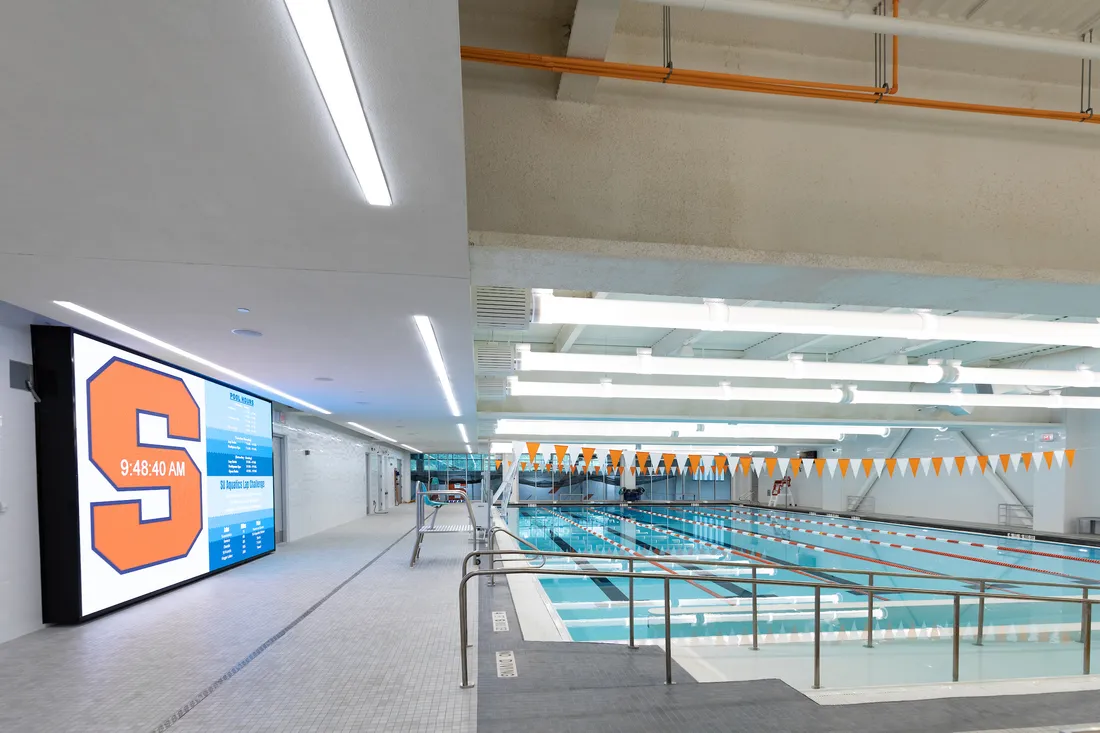 The pool at Barnes Center at The Arch.