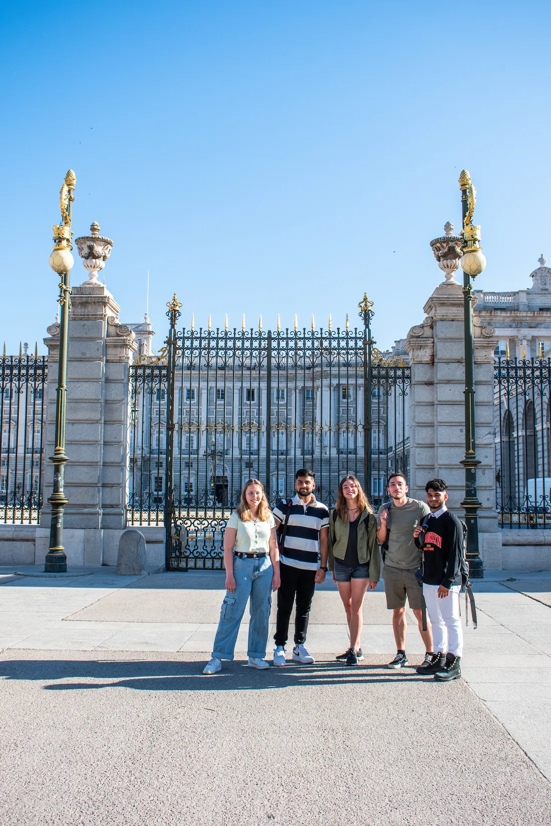 People studying abroad in Madrid.