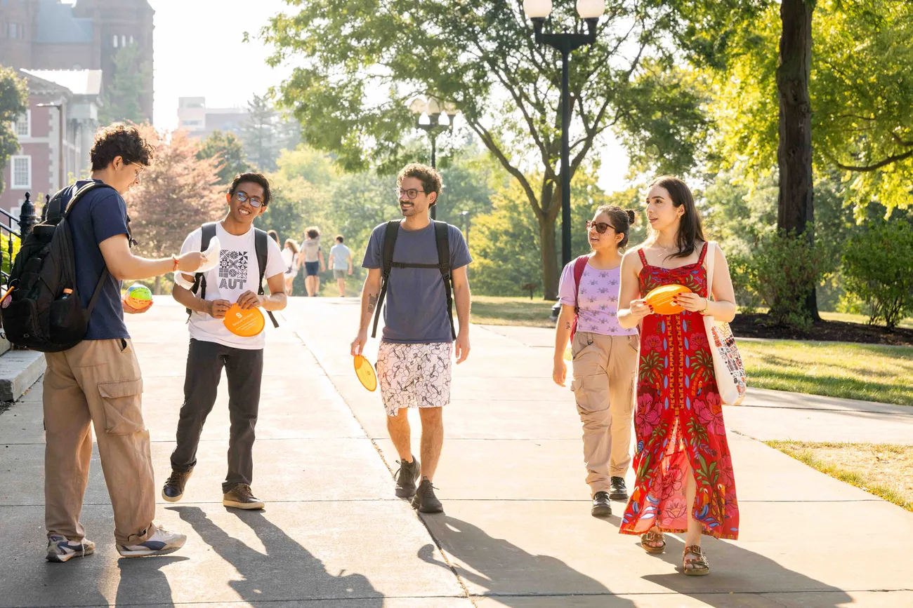 International Students welcome tour.