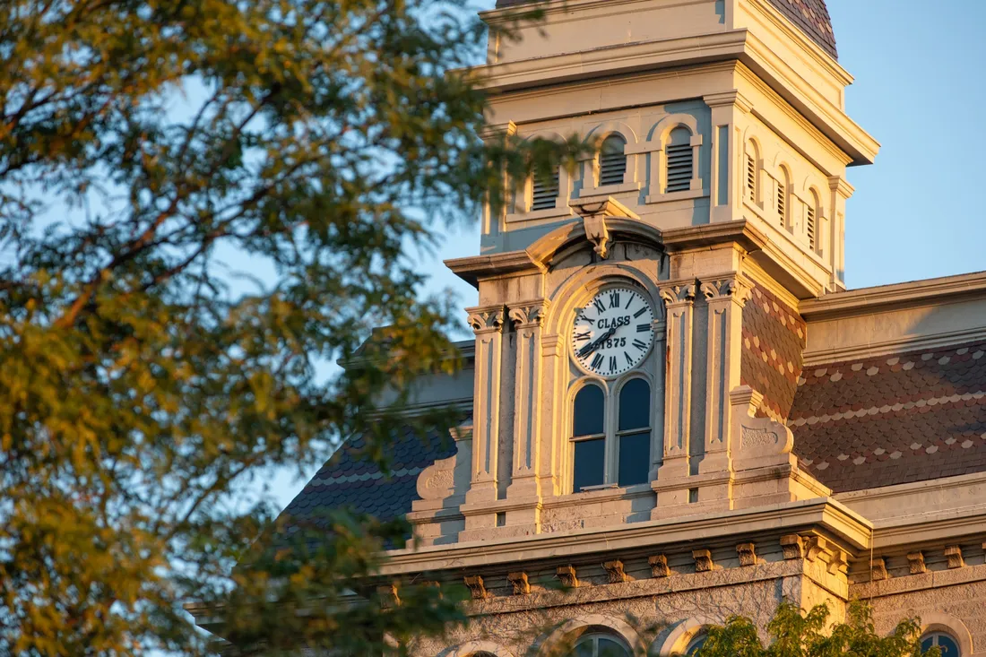 Close up shot of the Hall of Languages.