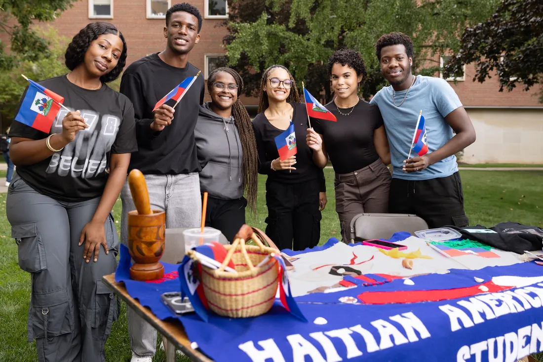 A group of people at the Syracuse University