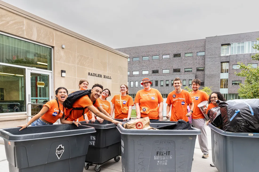 Welcome Day trash clean up.