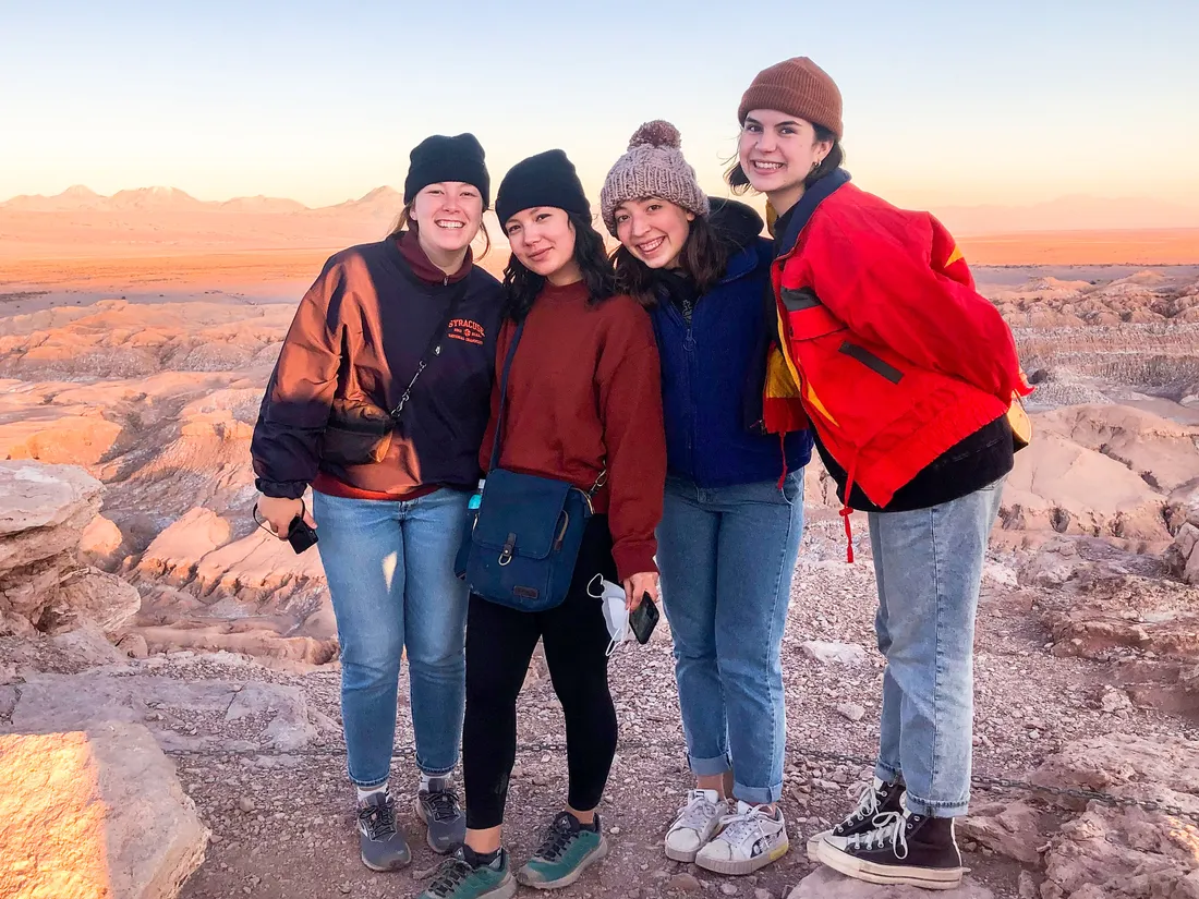 Group of students in Atacama.