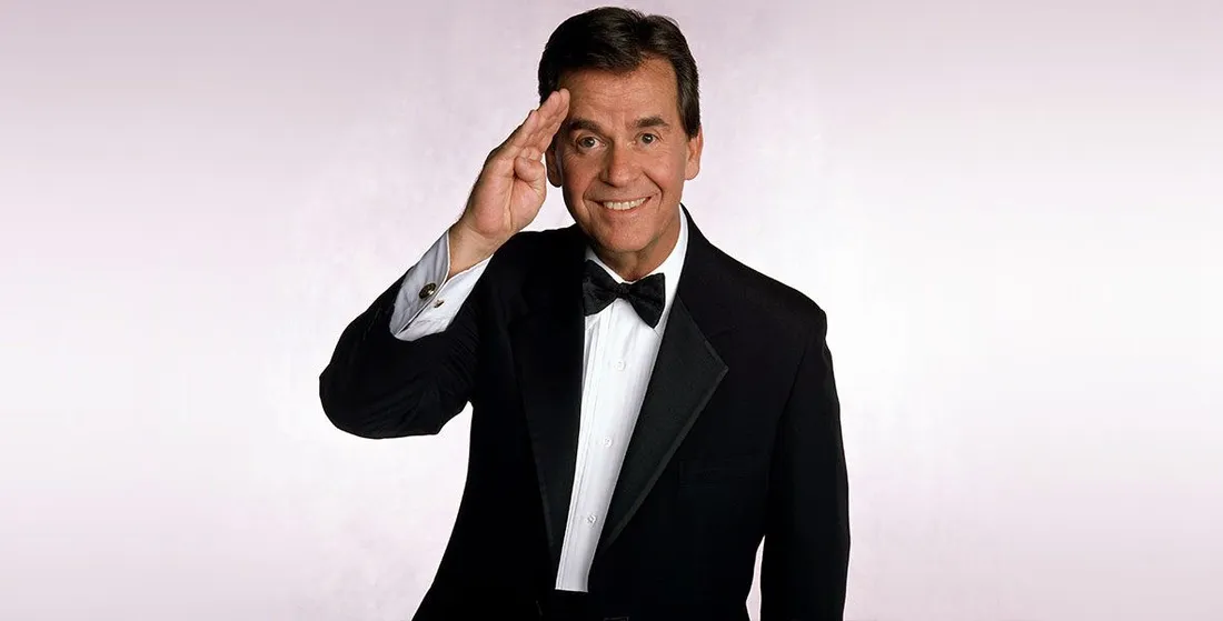 Dick Clark smiling at camera.