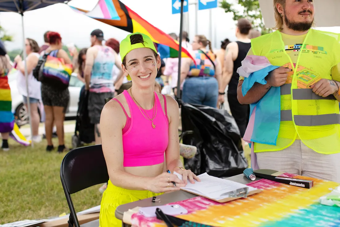 Kate Warren at CNY Pride Parade.