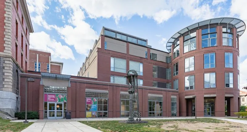 Exterior of the Syracuse University Art Museum.