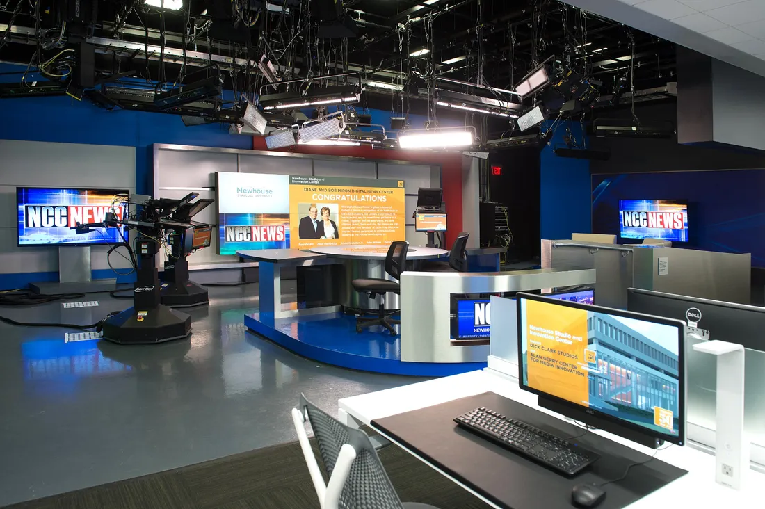 Interior of the Dick Clark Studio at Newhouse.