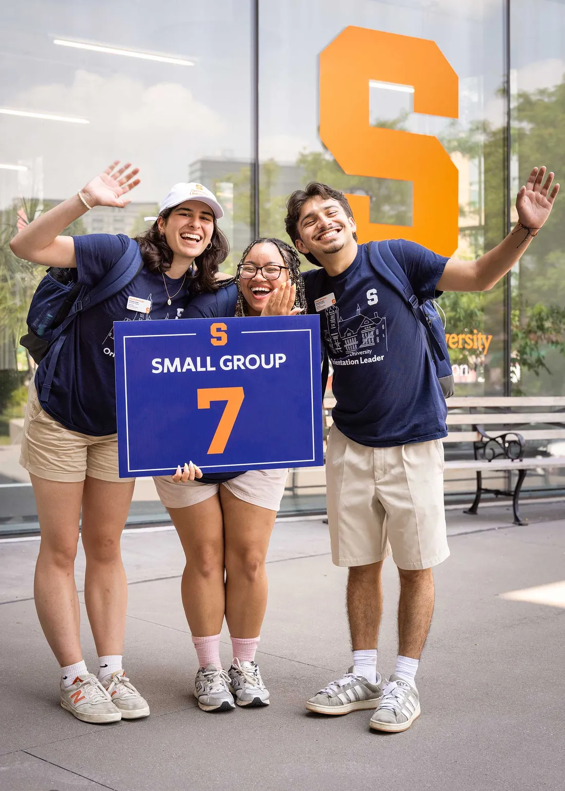 Three orientation leaders.