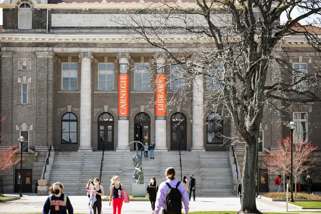 Exterior of Carnegie Library.