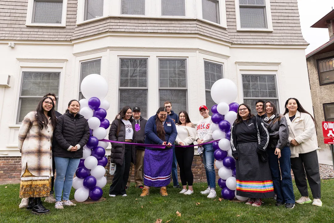 The grand opening ribbon cutting of 113 Euclid.