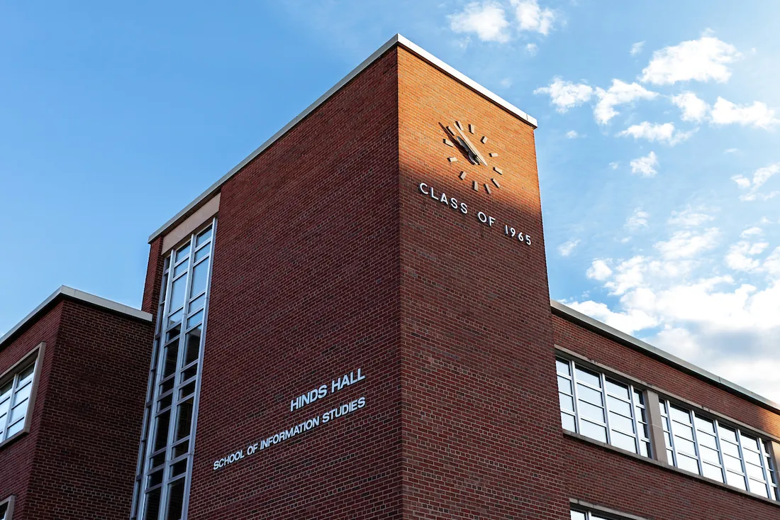 Exterior of Hinds Hall.
