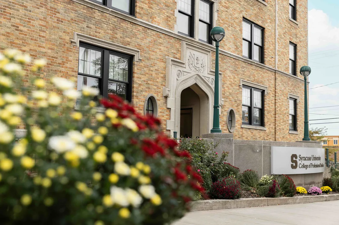 Exterior of the College of Professional Studies building.