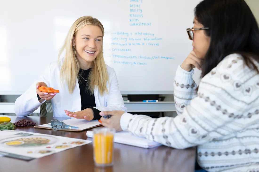 Nutrition Science Student counseling session, Falk 2026.