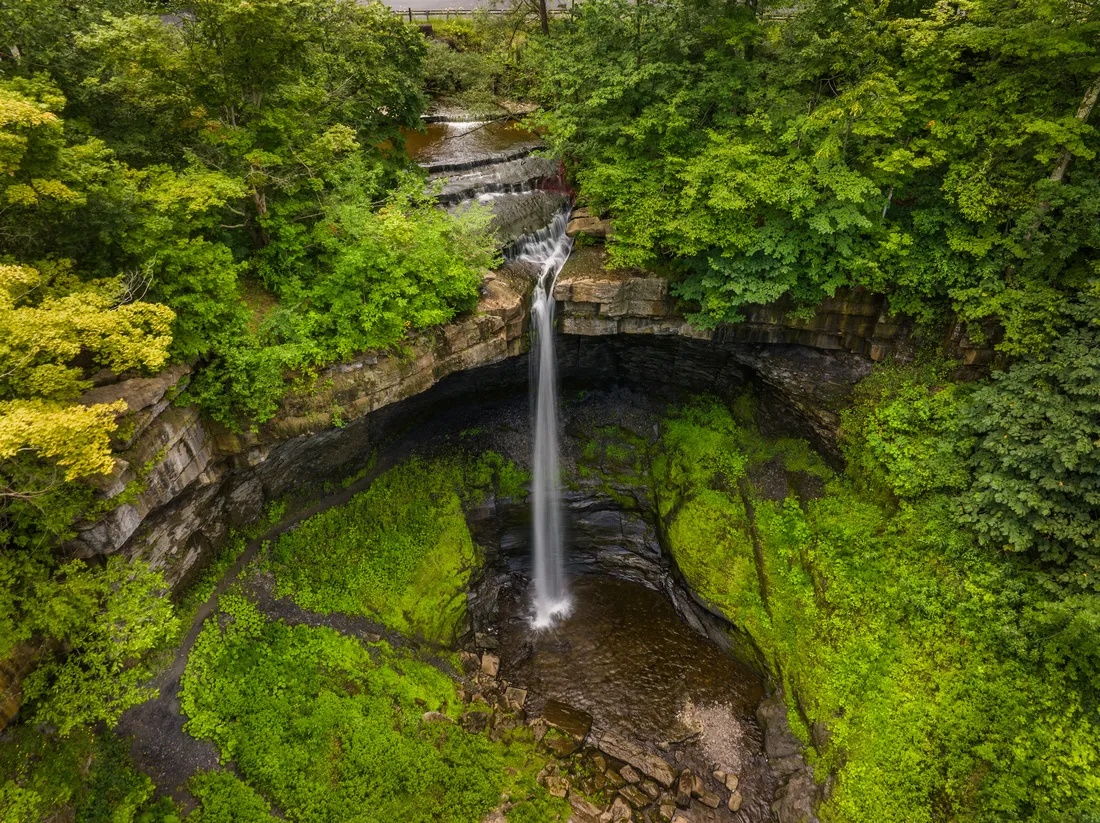 Carpenter Falls Waterfall in New York State.