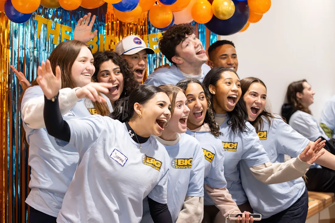 Students smiling for a photo.