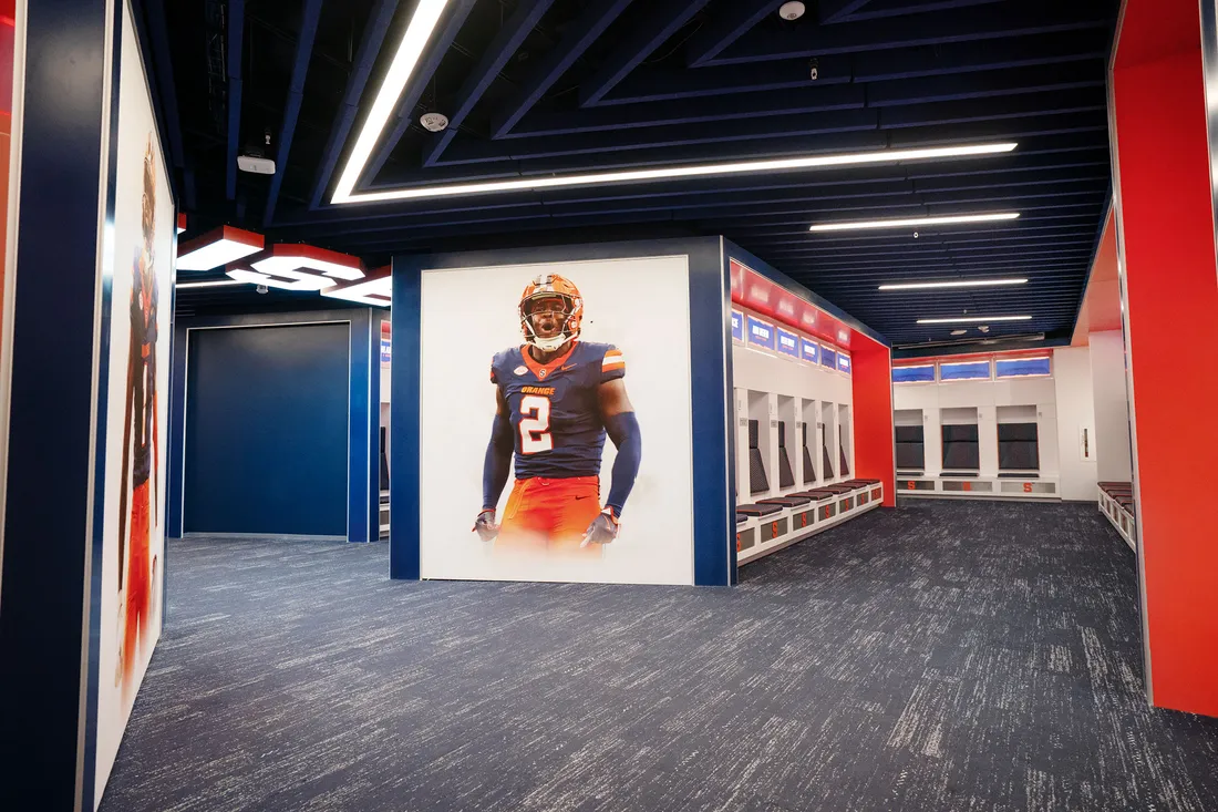 New football center featuring student.