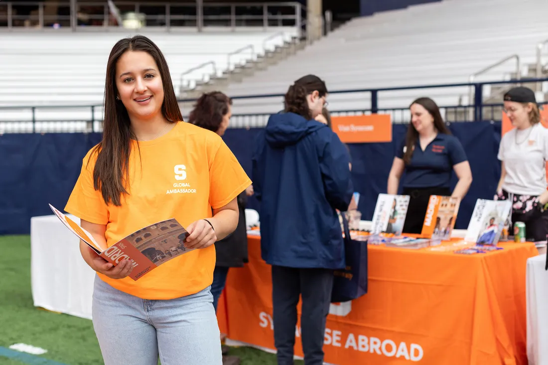 Talia Marie St. Angelo at the involvement fair.