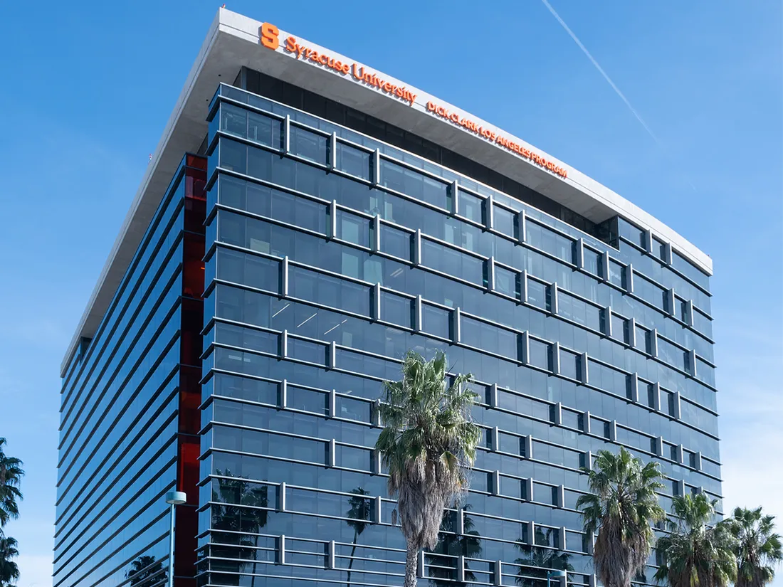 Exterior of the Dick Clark building in Los Angeles, California.