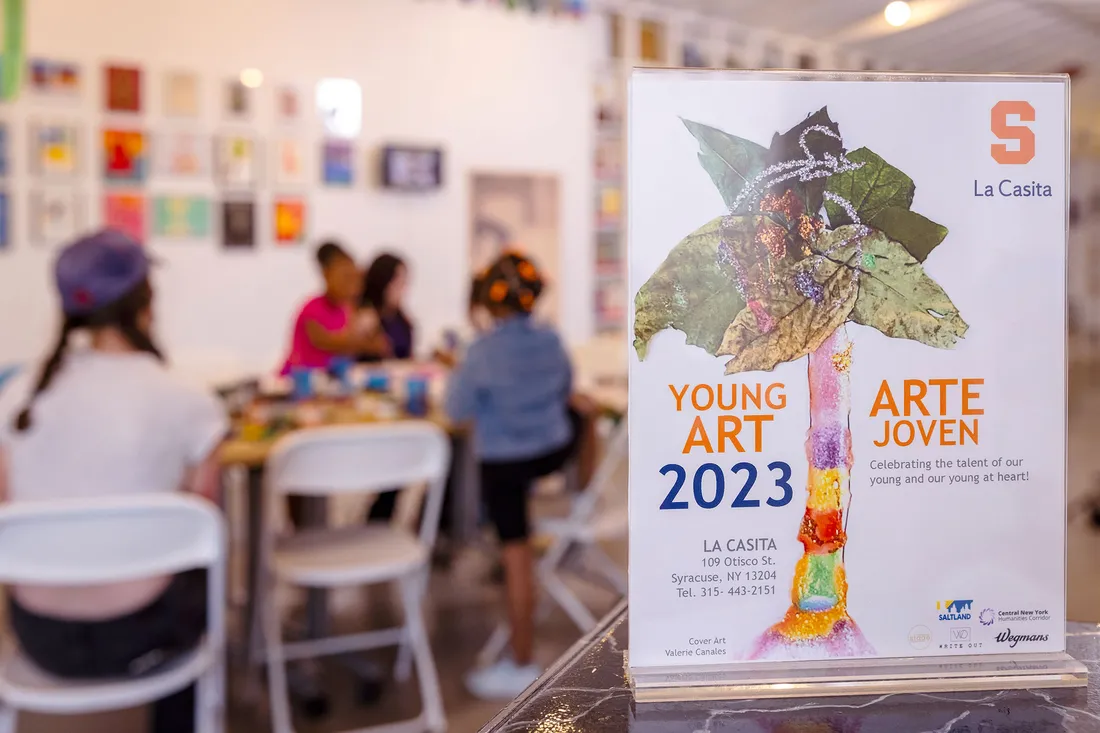 People holding projects at La Casita