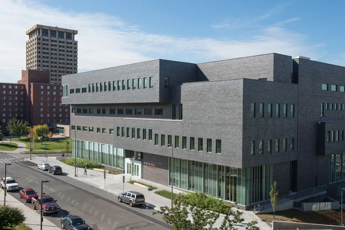 Exterior of Dineen Hall, home of the College of Law.