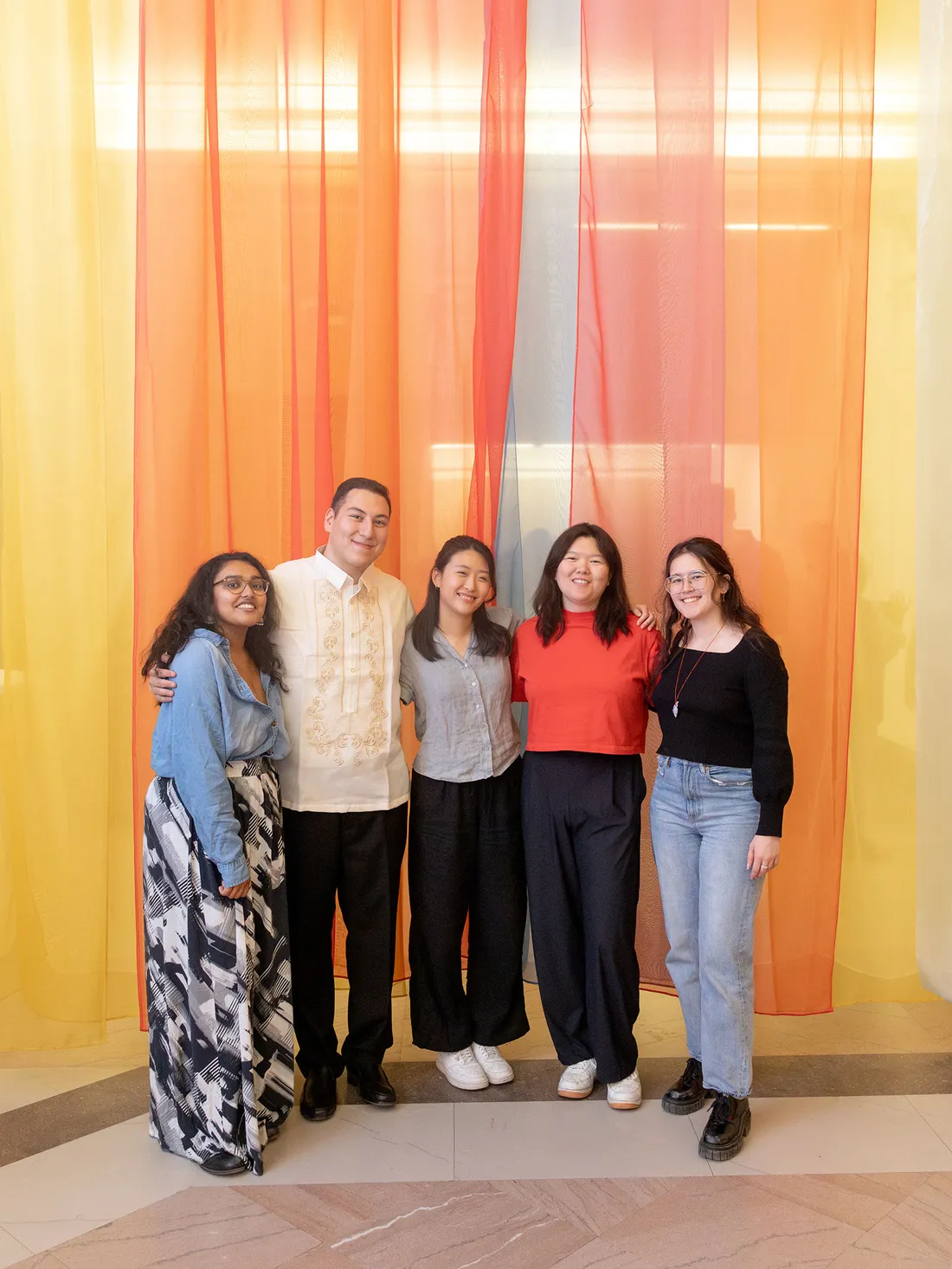 A group of event organizers smiling.