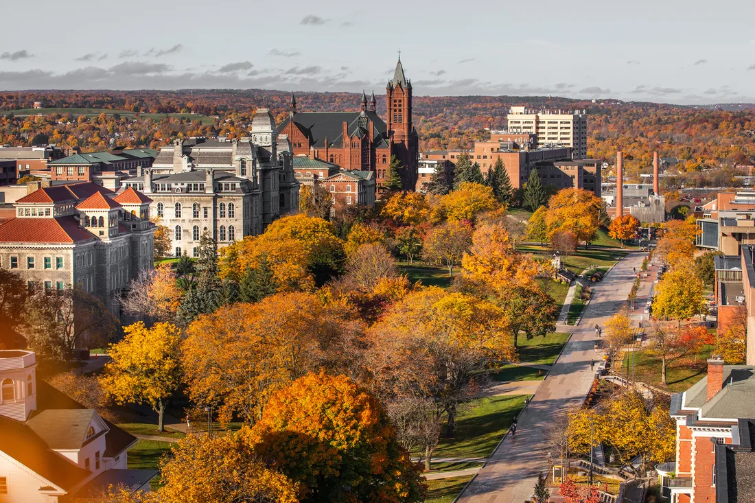 A beauty shot of Syracuse University's campus.