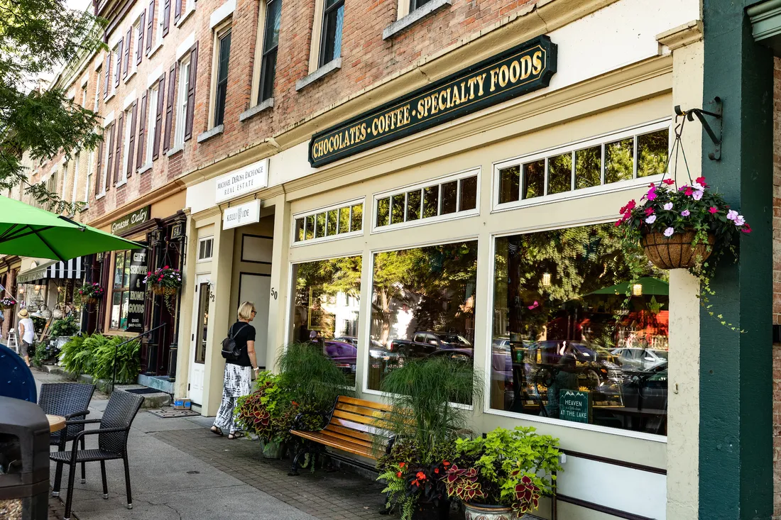 A storefront in Skaneateles, New York.