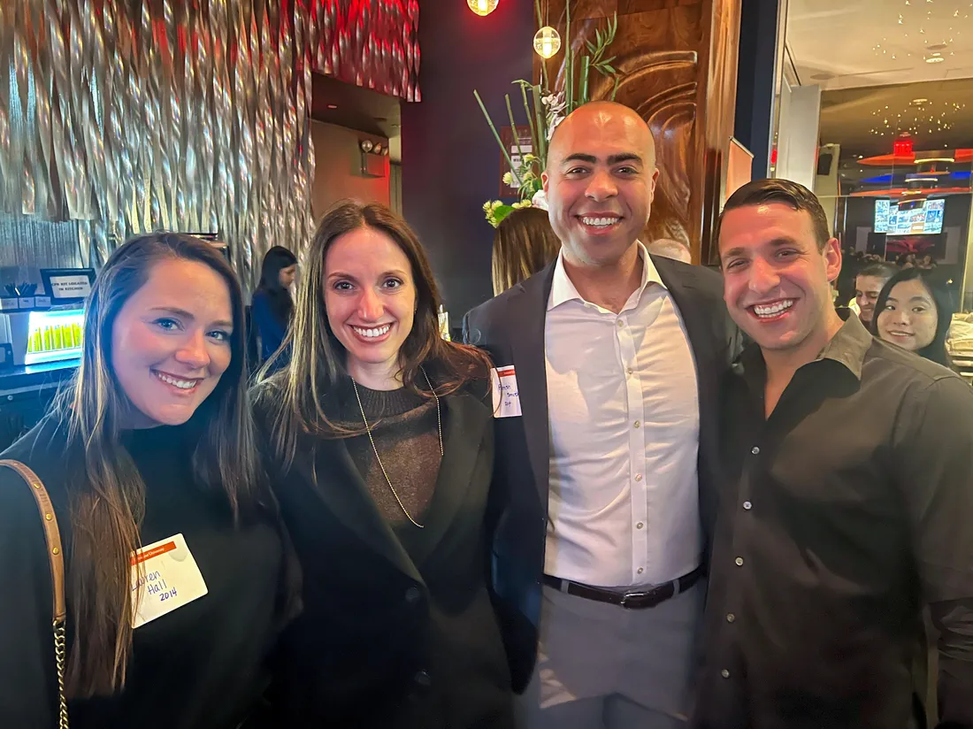 Parrish Smith with fellow Syracuse University alumni.