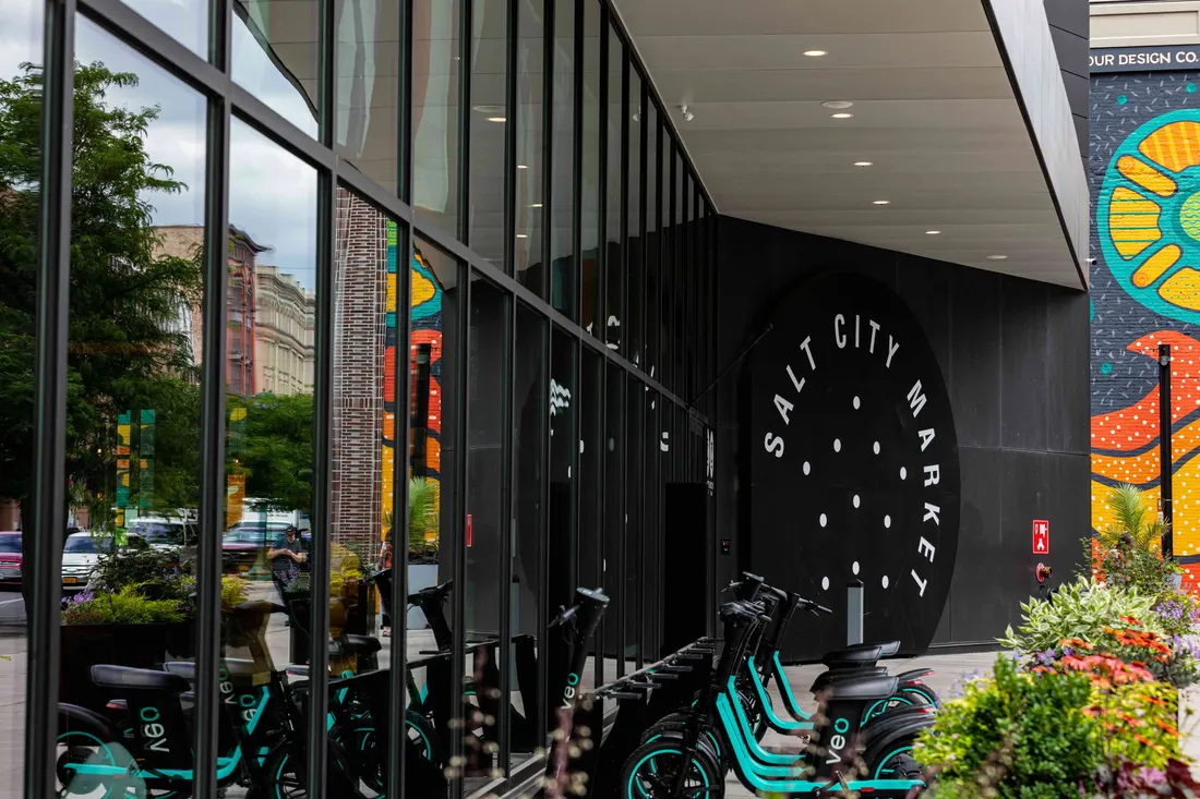 Exterior of the Salt City Market.