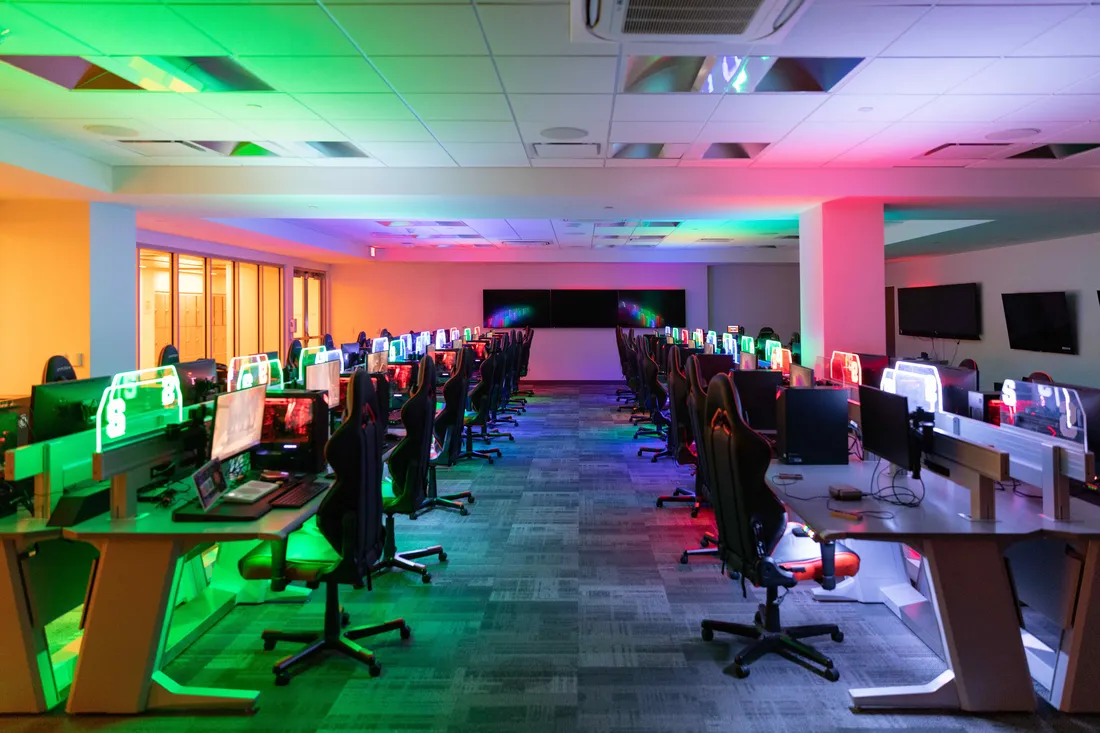 Esports gaming room.