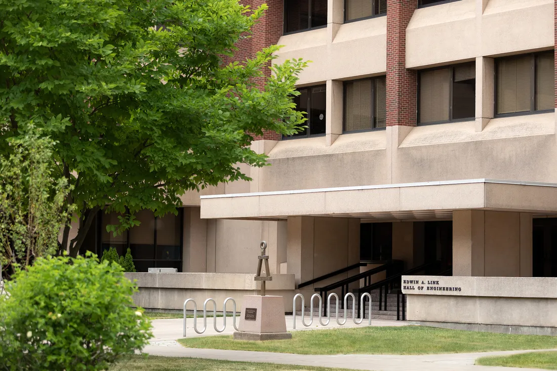 Exterior of Link Hall.