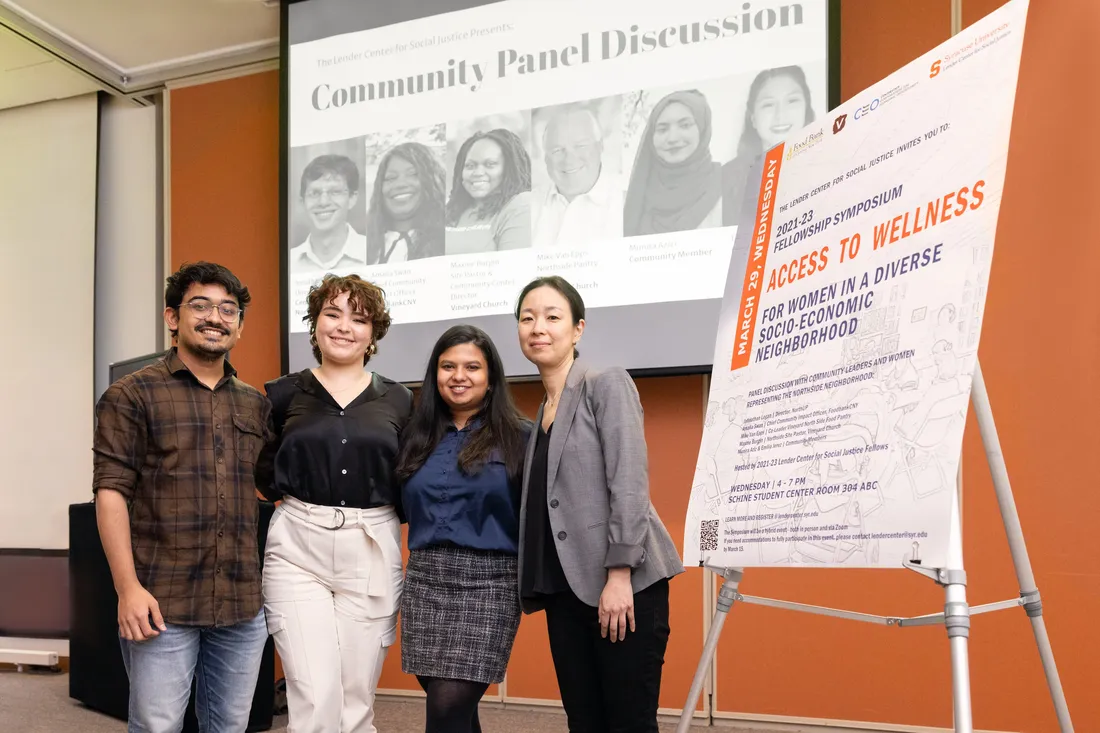 Students at the Lender Center holds a symposium on Addressing women's access to wellness.
