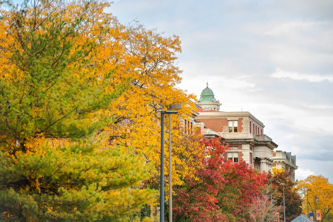 Syracuse University campus in the fall.