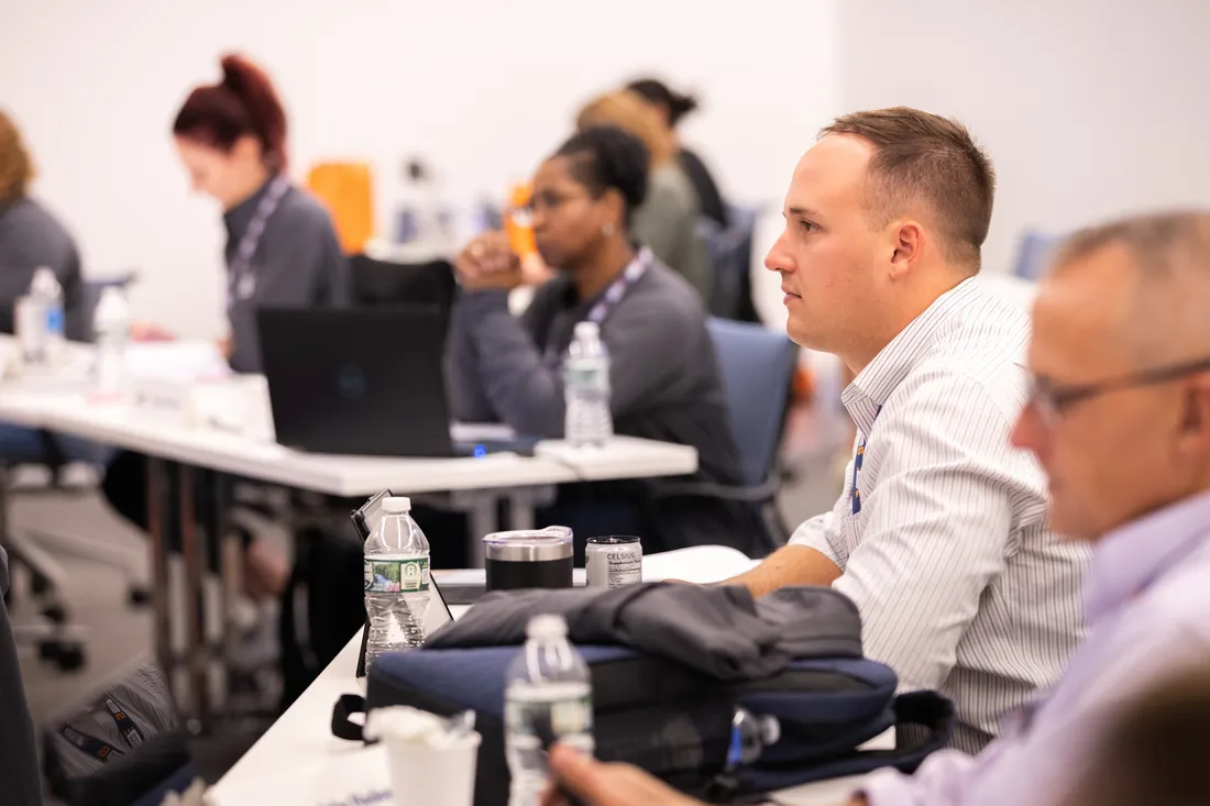 Students learning in Defense Comptrollership Program.