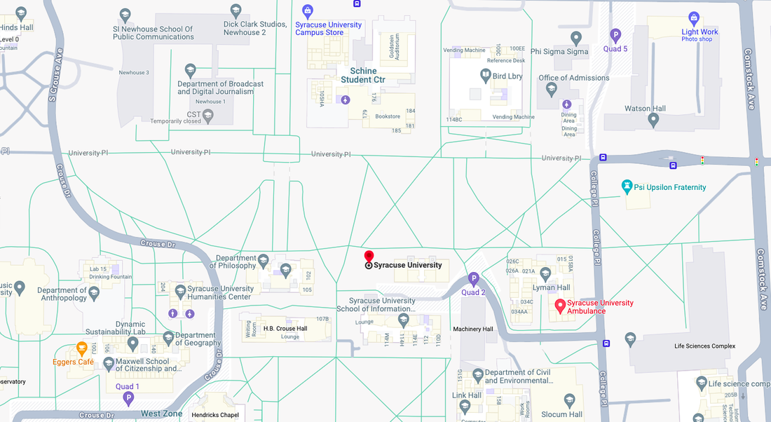 Google map of Syracuse University
